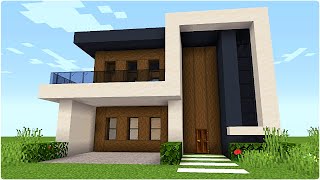 ✔ Como hacer una CASA MODERNA ELEGANTE en MINECRAFT para Survival [upl. by Nove]