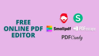 5 Best Free Online PDF Editor [upl. by Regazzi741]