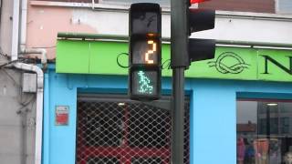 Animated crosswalk signal Spain [upl. by Sandye]