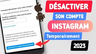 Comment Désactiver Un Compte Instagram 2024  Désactiver Un Compte Instagram Temporairement [upl. by Alys]