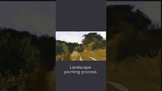 Digital landscape paintings process shorts [upl. by Sadoff]