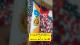 Everyuth Walnut Scrub for Glowing and Clear Skin 💙❤️beauty youtubeshorts trendingshorts [upl. by Avilla]