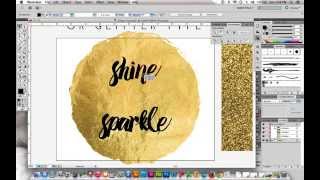 How to Make Gold Foil or Glitter Type [upl. by Heller]