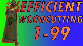 199 Woodcutting Guide AFKPROFITEFFICIENCY OSRS 2020 [upl. by Reizarf]