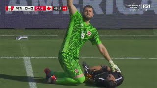 Referee Collapses During Canada VS Peru Copa America Match [upl. by Eiblehs724]