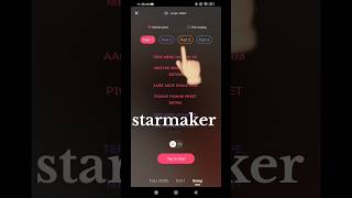 Starmaker new features Starmaker starmakershorts shorts youtubeshorts ytshorts shortsfeed [upl. by Federica]