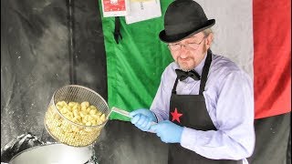 Great Italian Pasta Cooked and Tasted in Brick Lane Street Food of London [upl. by Ahsemat]