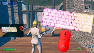 Corsair K65 RGB Mini ASMR Chill 🤩 Satisfying Gameplay Keyboard 😴 Fortnite 360 FPS Smooth 4K [upl. by Nicolette]