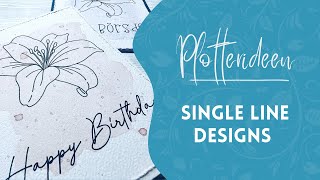 Single Line Designs amp Schriften [upl. by Anaed]