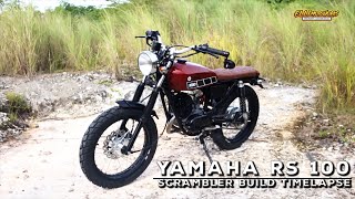 Yamaha RS 100 Scrambler Build Timelapse  Elli Motoworks [upl. by Gurtner]