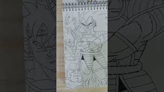 🎨Draw dos Sayajins🪄shortsyoutubeshortsvideosayajinewsdbzanimeartefabercastelldrawanime [upl. by Genvieve]