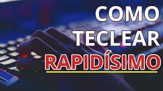 Como escribir muy rápido en el teclado ⌨️ Técnicas para aprender Mecanografía 2023 ⚡ Víctor Robles [upl. by Ahsitel623]