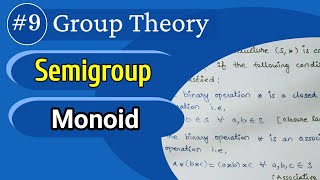 Semigroup  Monoid in Group Theory  Discrete Mathematics in Hindi [upl. by Anairb]