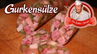 Gurkensülze selber machen  Eisbein mit Gurken in Aspik  Opa Jochens Rezept [upl. by Teressa192]