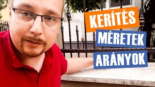 Kerítés méretek és arányok [upl. by Serolod]