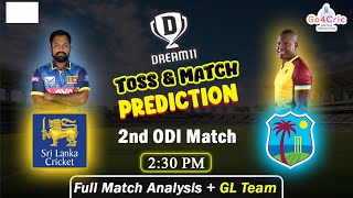 West Indies tour of Sri Lanka 2024  Sri Lanka vs West Indies SL vs WI  2nd ODI Match Prediction [upl. by Hareehahs]