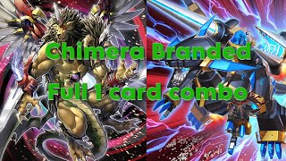 Master Duel Chimera Branded Branded Fusion 1 Card Full Combo Guide [upl. by Judon166]