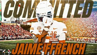 BREAKING 2025 WR Jaime Ffrench COMMITS to Texas  Recruiting  Longhorns Football [upl. by Adnaral]