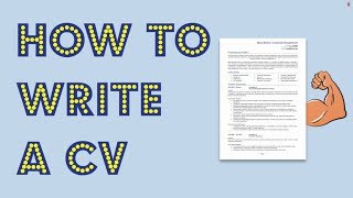 How to write a CV Get noticed by employers [upl. by Andrel479]