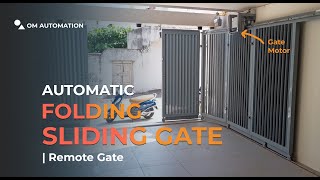 Automatic Sliding Folding MS Gate  Remote Control Gate [upl. by Kimon]