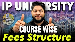 IP university Course wise fee structure💥IPU CET Admission 2024 Complete details✅ [upl. by Enirok]