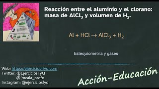 Reacciones químicas reacción entre el aluminio y el ácido clorhídrico [upl. by Radford15]