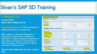 SAP SD Invoice or Billing Reports PART1 [upl. by Pepin]