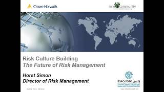 Building a Risk Management Culture by Horst Simon  MILE Webinar [upl. by Fee466]