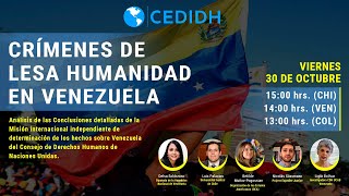 Crímenes de lesa humanidad en Venezuela [upl. by Adilen]