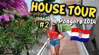 HOUSE TOUR  PODGORA 🌴 Ubytování promenáda  Apartments Sisarić  CHORVATSKO 2024 🇭🇷 DEN 2 [upl. by Timoteo]