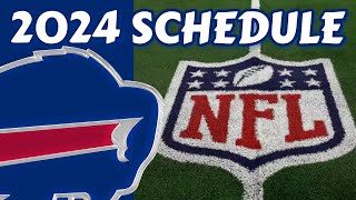 2024 BILLS SCHEDULE RELEASE Tough Start Light Finish [upl. by Paff284]