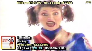 Billboard Hot 100 1 Songs of 1982 1080p HD [upl. by Erleena]