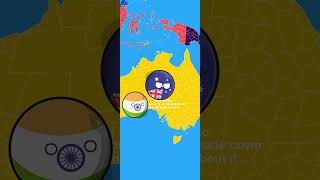 Australia is Upside down 🤔 indiacountryball voicechangers geography india countryballs [upl. by Yleak750]