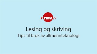 Lesing og skriving [upl. by Sylirama]