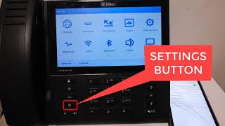 Mitel 6940  Bluetooth Settings and Pair Mobile [upl. by Ahsel]