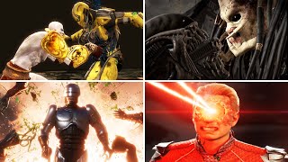 Mortal Kombat  All Guest Characters Fatalities MK9 MK10 MK11 MK1 [upl. by Arratoon]