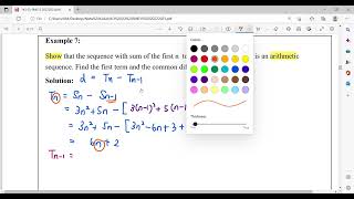 NK31 E6 Show Arithmetic Sequence Find a amp d [upl. by Niro]