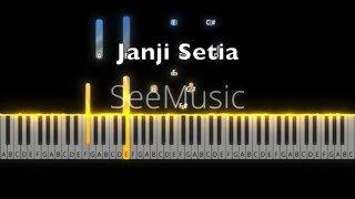 Janji Setia  Tiara Andini  Piano Tutorial by Andre Panggabean [upl. by Nart282]