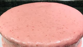 STRAWBERRY CREAM CHEESE FROSTING [upl. by Anelahs352]