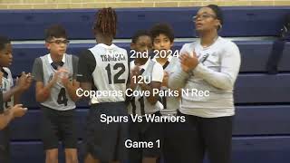 12U Spurs vs Warriors Game 1 CCPR [upl. by Ertsevlis]