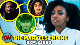 THE MARVELS Post Credit Scene amp Ending  Explained in Hindi [upl. by Atiuqnahs]