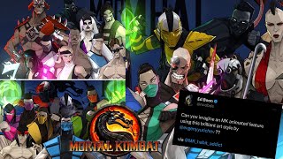 Mortal Kombat Animated Art That Ed Boon Says Should Be A MK Animated Movie In This Style [upl. by Smeaj]