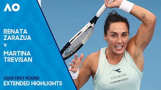 Renata Zarazua v Martina Trevisan Extended Highlights  Australian Open 2024 First Round [upl. by Neenwahs368]