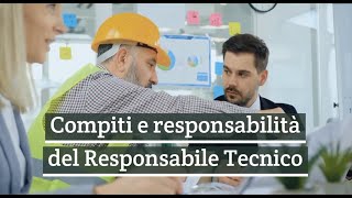 Responsabile Tecnico per la gestione dei rifiuti compiti e responsabilità [upl. by Pontius]