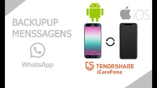 Transferir Backup WhatsApp do IPhone para Android iCareFone for WhatsApp Tranfermétodo 100 fácil [upl. by Nurat]