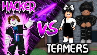 MM2 Hacker Vs Teamers 21Murder Mystery 2  Roblox [upl. by Amelita]