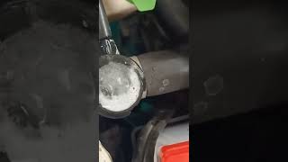 Air bubbles means head gasket blown mechancial automobile mecanical car mechenical viralvideo [upl. by Grissom]