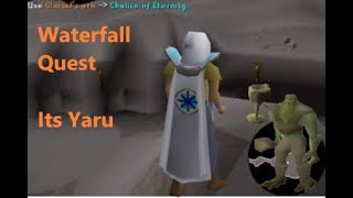 OSRS guide only use Quests part 21 Waterfall Quest 30 Strenght lvls and get 40 Attack [upl. by Arch961]