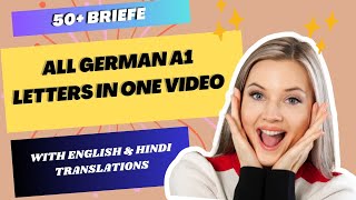 All German letters in 1 video  Deutsch Brief Schreiben A1 Goethe A1 Exam [upl. by Sucirdor]