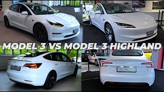 Tesla Model 3 VS Tesla Model 3 Highland [upl. by Addi197]